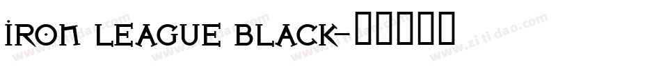 Iron League Black字体转换